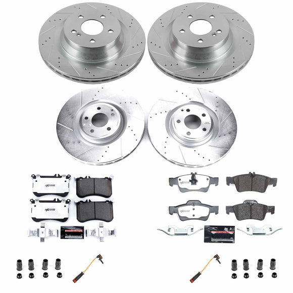 Z26 Street Performance Ceramic Brake Pad and Drilled & Slotted Rotor Kit