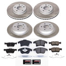PowerStop Semi-Coated Rotor and Low-Dust Ceramic Brake Pad Kit