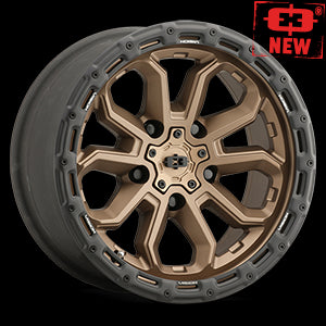 18x9 Vision 405 Korupt Satin Bronze 5x127 5x5 ET-12 Wheel Rim