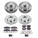 PowerStop OE Stock Replacement Low-Dust Ceramic Brake Pad and Rotor Kit