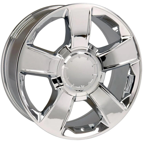 20" Replica Wheel CV79 Fits Chevrolet Rim 20x8.5 Chrome Wheel