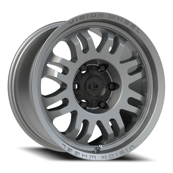 17x9 Vision 409 Inferno Gray Wheel 6x139.7 ET12 CB110