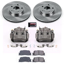PowerStop OE Stock Replacement Low-Dust Ceramic Brake Pad, Rotor and Caliper Kit