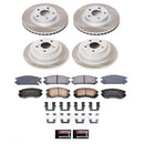 PowerStop Semi-Coated Rotor and Low-Dust Ceramic Brake Pad Kit