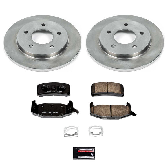 PowerStop OE Stock Replacement Low-Dust Ceramic Brake Pad and Rotor Kit
