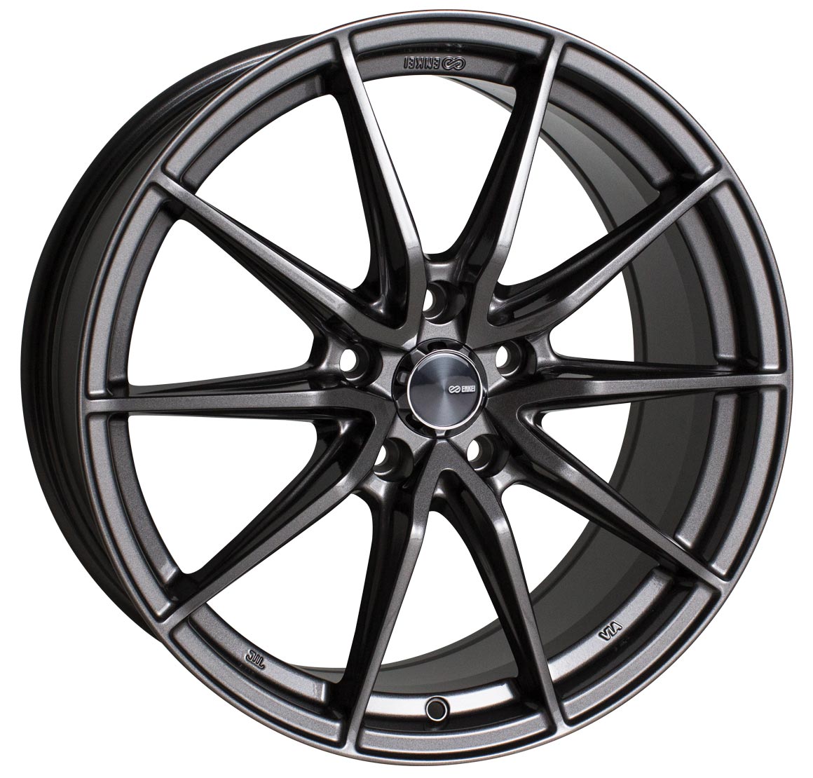 18X8 Enkei DRACO Anthracite Wheel/Rim 5x112 ET45 18-8 5-112 Each