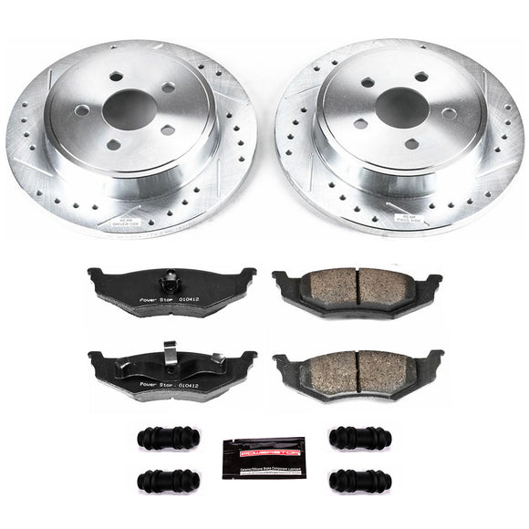 PowerStop Z23 Daily Driver Carbon-Fiber Ceramic Brake Pad and Drilled & Slotted