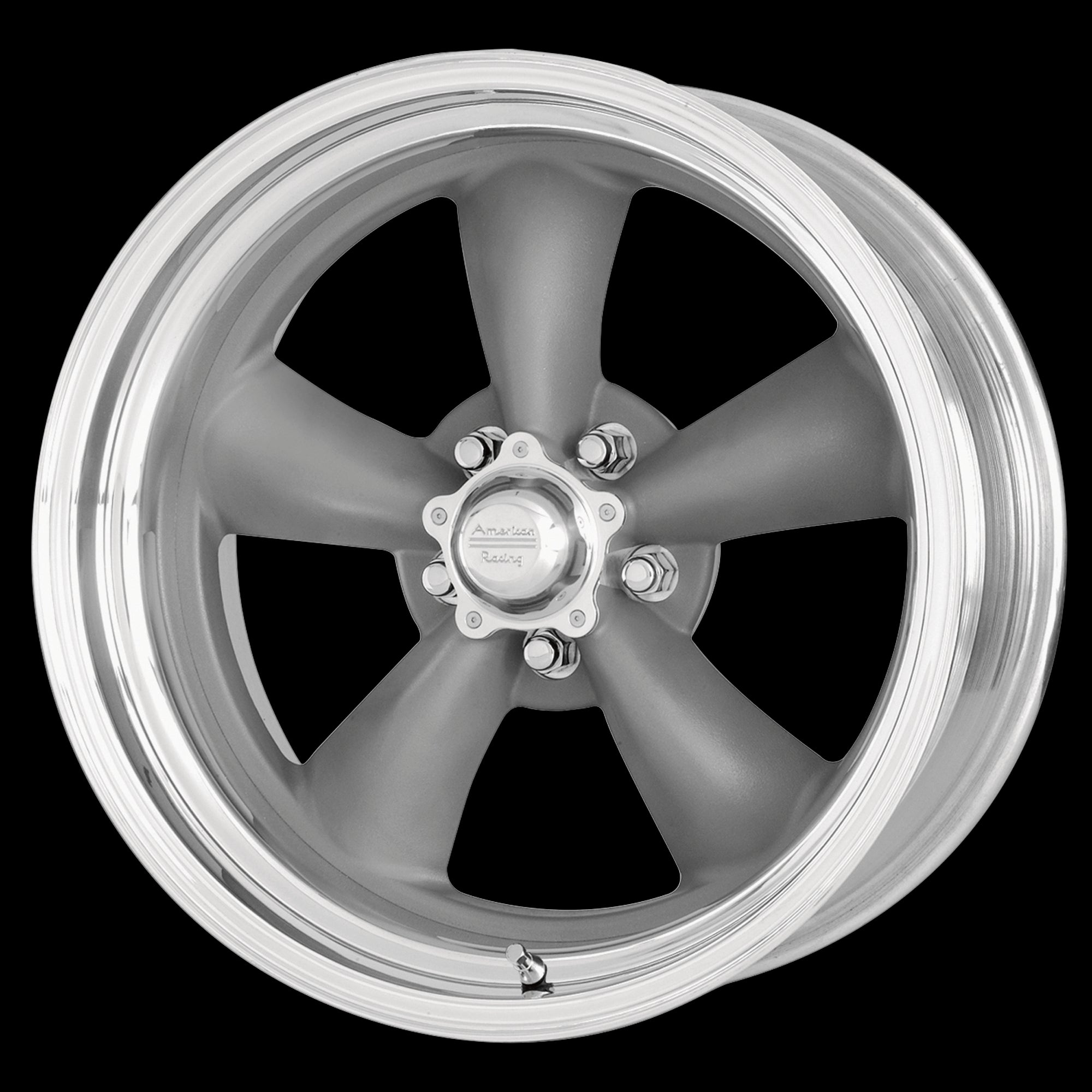 15x10 American Racing Classic Torq Thrust II 1 Pc Gray Wheel 5X127 15-10 - 0