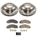 PowerStop OE Stock Replacement Low-Dust Ceramic Brake Pad and Rotor Kit