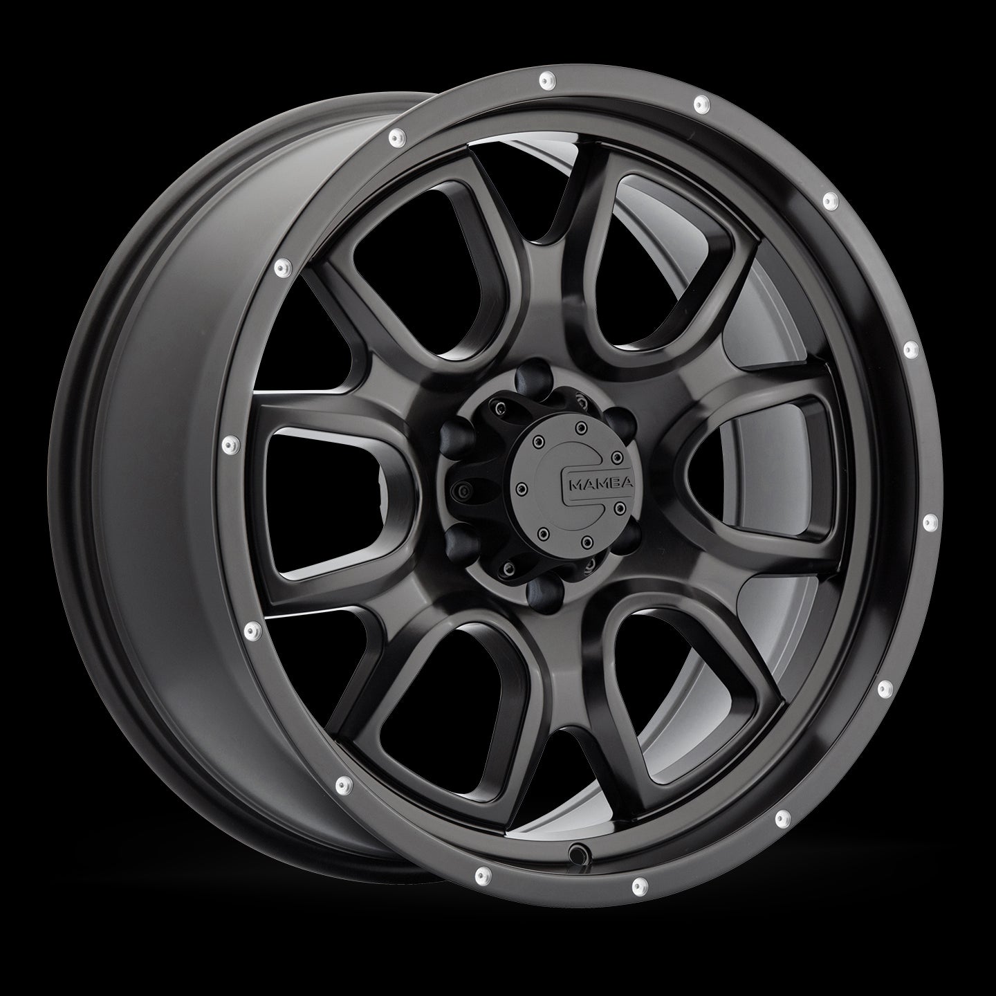 17x9 Mamba M19 Matte Black 6x139.7 6x5.5 ET-12 Wheel Rim - 0