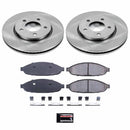 PowerStop OE Stock Replacement Low-Dust Ceramic Brake Pad and Rotor Kit