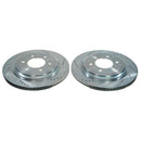 PowerStop Evolution Drilled Slotted Rotors Pair Rear For Ford F-150