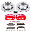 PowerStop Z36 Truck and SUV Ceramic Brake Pad, Drilled & Slotted Rotor, and Cali