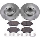 PowerStop OE Stock Replacement Low-Dust Ceramic Brake Pad and Rotor Kit