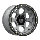 17X9 KMC KM541 DIRTY HARRY S-GRY BLK-LP 6X139.7 ET-12 wheel/rim