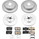 PowerStop Genuine Geomet Coated Rotor and Low-Dust Ceramic Brake Pad Kit