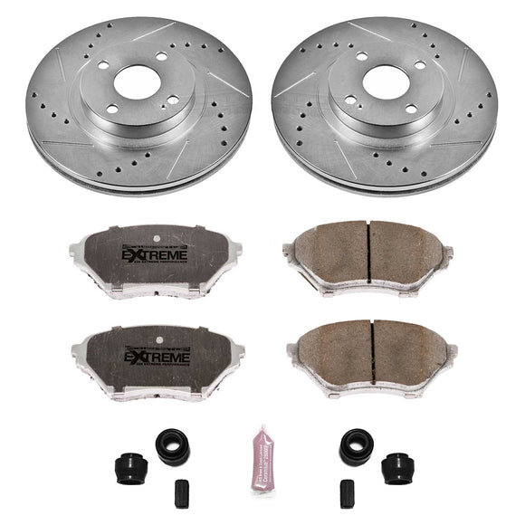PowerStop Z26 Street Performance Ceramic Brake Pad and Drilled & Slotted Rotor K