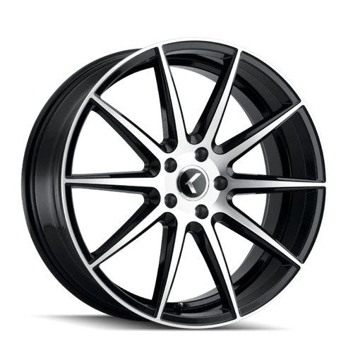 18x8 Kraze Cosmos Gloss Black Machined 5x120 ET40 CB74.1 Wheel Rim