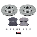 PowerStop OE Stock Replacement Low-Dust Ceramic Brake Pad and Rotor Kit