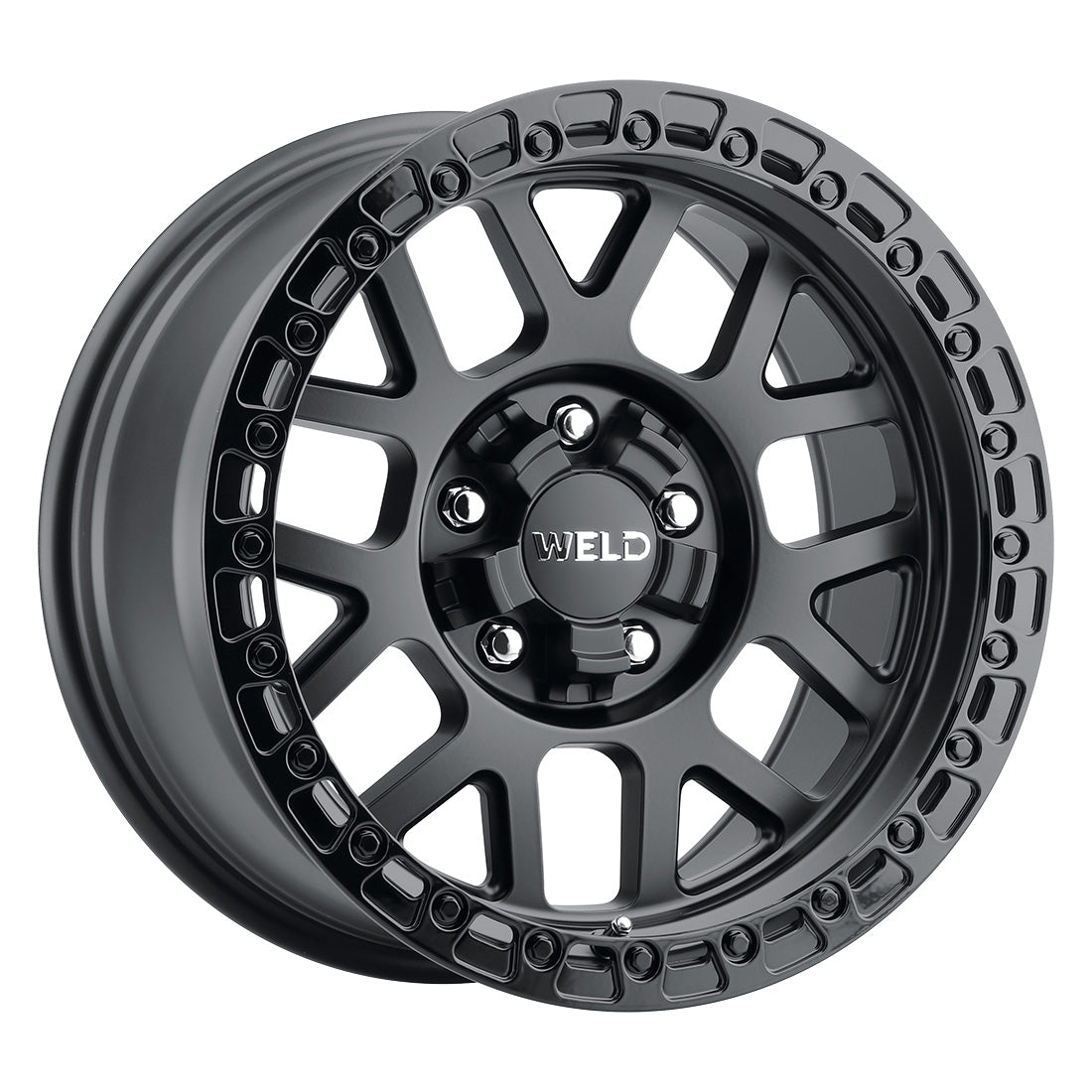 17x8.5 WELD Off-Road Cinch Black 5x100 5x114.3 5x4.5 ET38 Wheel Rim