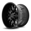 20x12 Hardrock Affliction Gloss Black 5x139.7/150 ET-44 wheel/rim