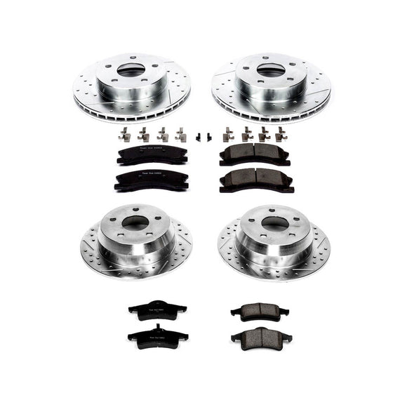 PowerStop Z23 Daily Driver Carbon-Fiber Ceramic Brake Pad and Drilled & Slotted