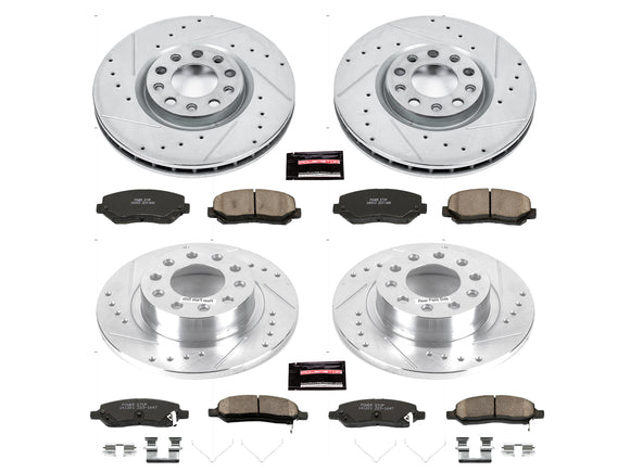 PowerStop Z23 Daily Driver Carbon-Fiber Ceramic Brake Pad and Drilled & Slotted
