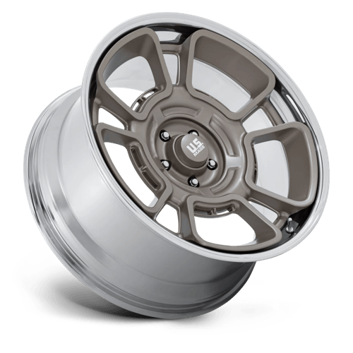22x9 US Mag UC147 Flagstaff Pewter With Chrome Lip 5x127 ET15 CB78.1 Wheel