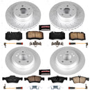 PowerStop Genuine Geomet Coated Rotor and Carbon-Fiber Ceramic Brake Pad Kit