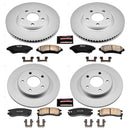 PowerStop Genuine Geomet Coated Rotor and Low-Dust Ceramic Brake Pad Kit