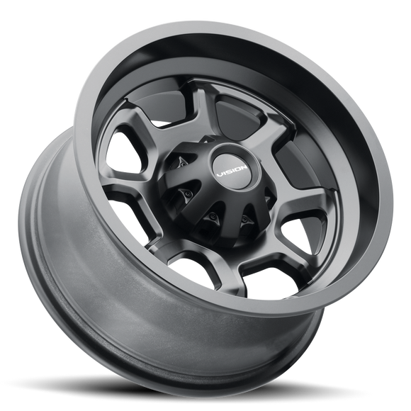 15x7 Vision 415 Bomb Matte Black 4x136 ET38.1 Wheel Rim
