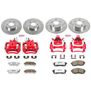 PowerStop Z26 Street Performance Ceramic Brake Pad, Drilled Slotted Rotor, and C