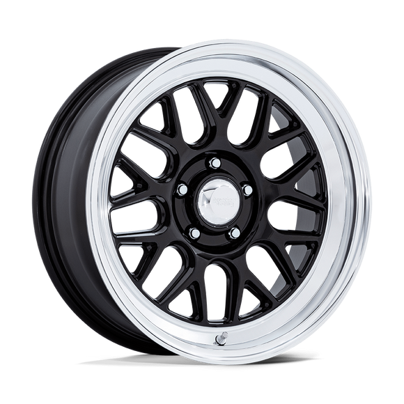 17X8 American Racing Vintage VN516 G-Force Gloss Black 5x114.3 ET0 Wheel Rim