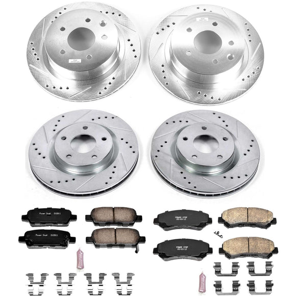PowerStop Z23 Daily Driver Carbon-Fiber Ceramic Brake Pad and Drilled & Slotted