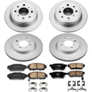 PowerStop Genuine Geomet Coated Rotor and Low-Dust Ceramic Brake Pad Kit