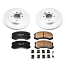 PowerStop Genuine Geomet Coated Rotor and Low-Dust Ceramic Brake Pad Kit