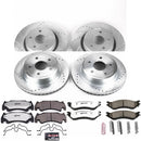 PowerStop Z36 Carbon-Fiber Ceramic Brake Pad with Drilled and Slotted Rotor Kit