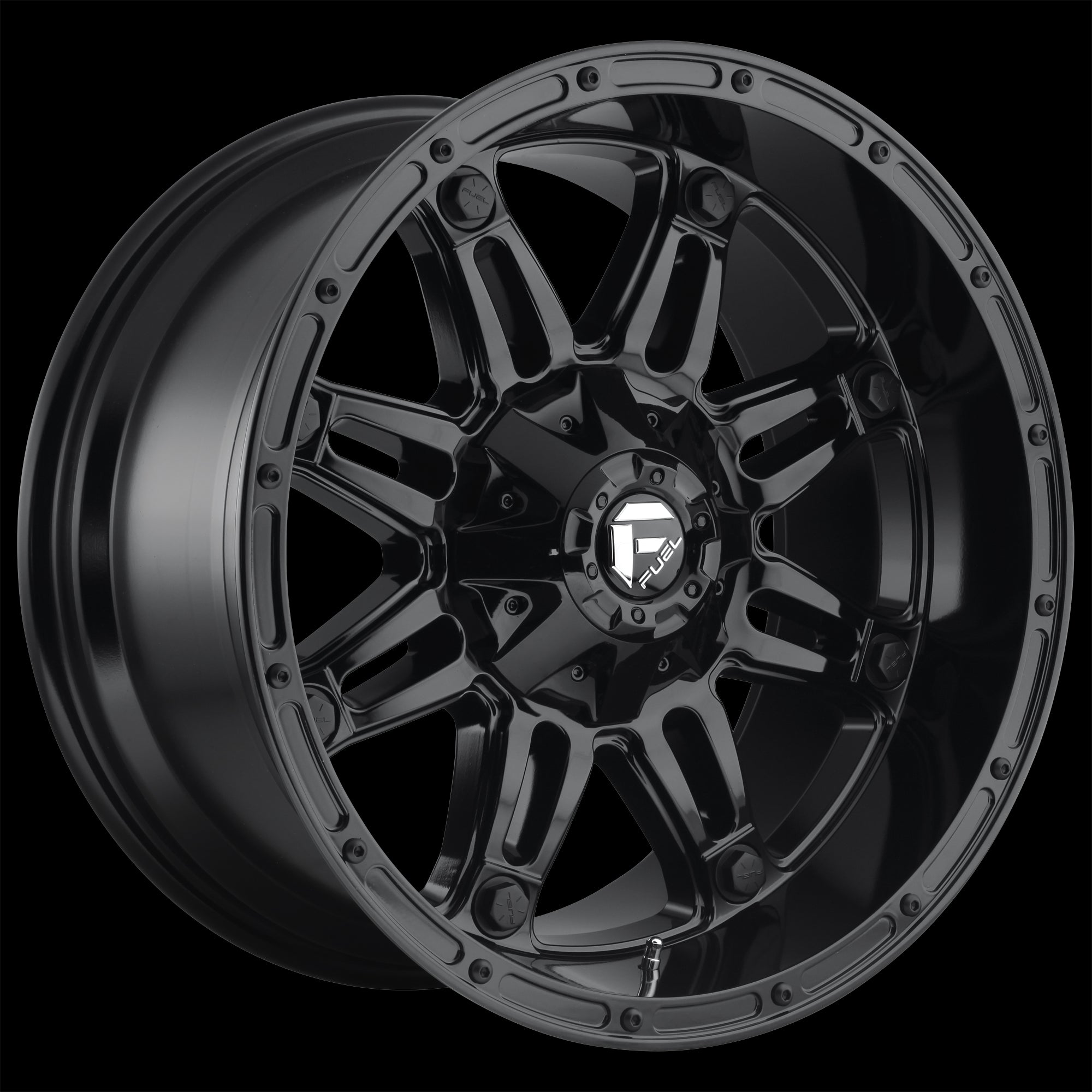 18X9 Fuel D625 HOSTAGE Gloss Black 5X114.3/5X127 ET-12 wheel/rim