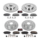 PowerStop Z23 Daily Driver Carbon-Fiber Ceramic Brake Pad and Drilled & Slotted