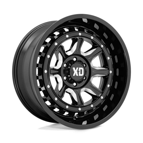 20X10 XD XD866 Outlander Gloss Black Milled 6X139.7 6X5.5 ET-18 Wheel Rim