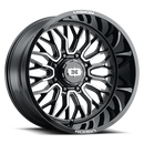 Vision 402 Riot Gloss Black Machined Face 24X12 8x170 ET-51 Wheel/Rim