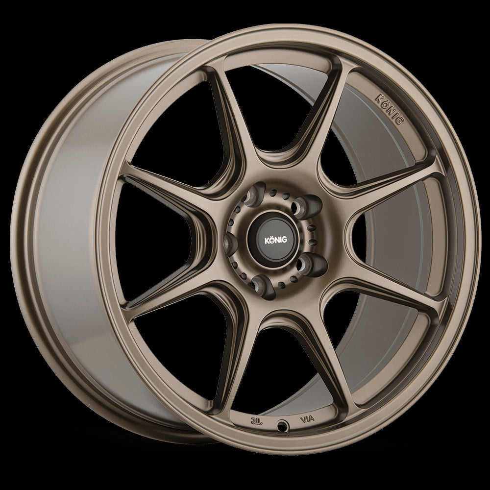 16x7.5 Konig Lockout Matte Bronze 4x108 4x4.25 ET40 Wheel Rim - 0