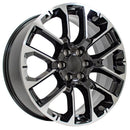 22" Replica CV67 fits Chevrolet Suburban 1500 22x9 Black Machined