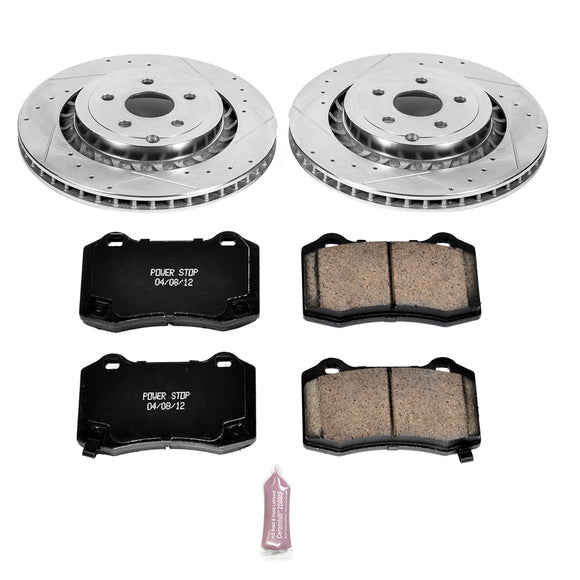 PowerStop Z23 Daily Driver Carbon-Fiber Ceramic Brake Pad and Drilled & Slotted
