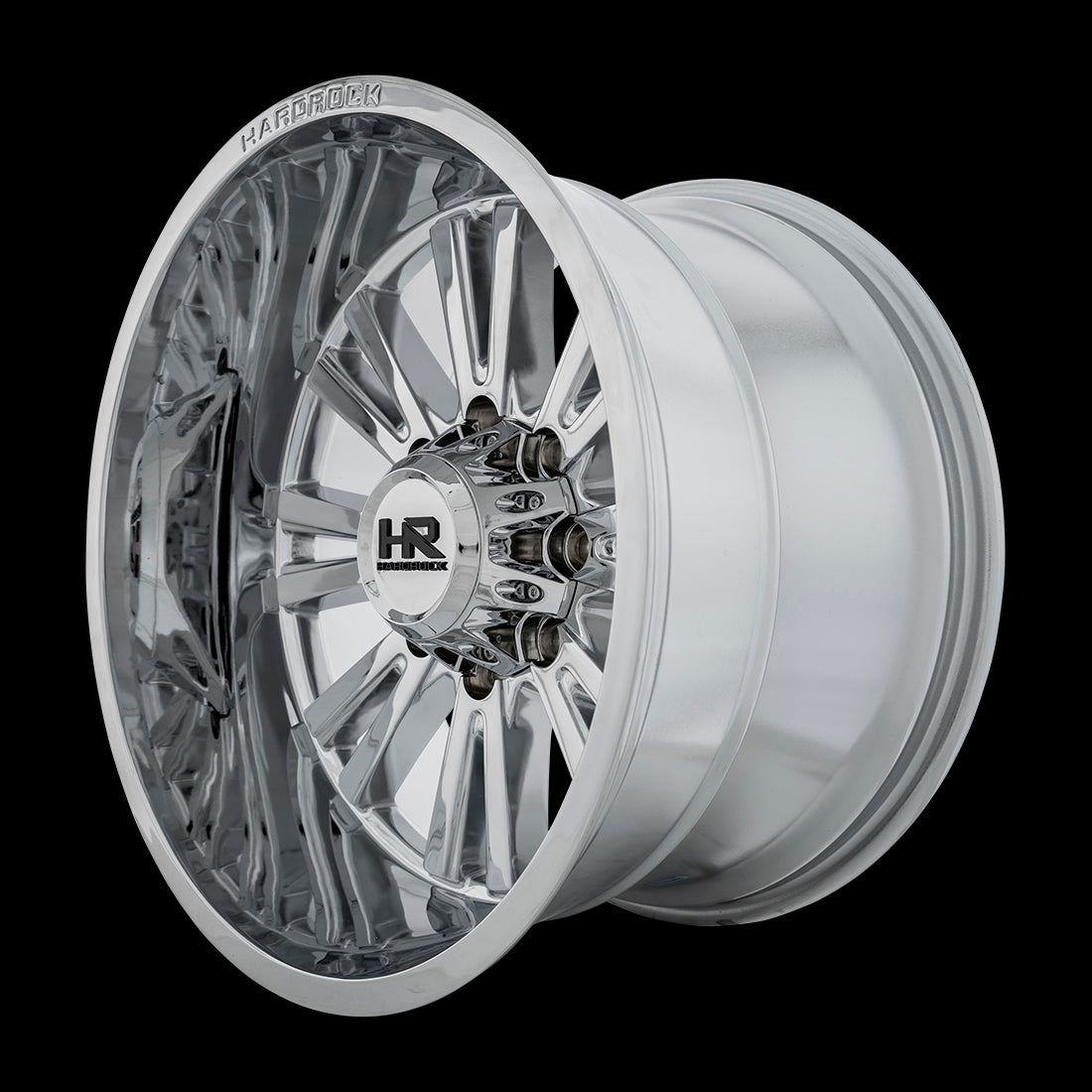 24x12 Hardrock Spine XPosed Chrome 8x180 ET-44 wheel/rim