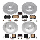 PowerStop Genuine Geomet Coated Rotor and Carbon-Fiber Ceramic Brake Pad Kit