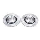 PowerStop Evolution Drilled Slotted Rotors Pair Front For Volkswagen Jetta