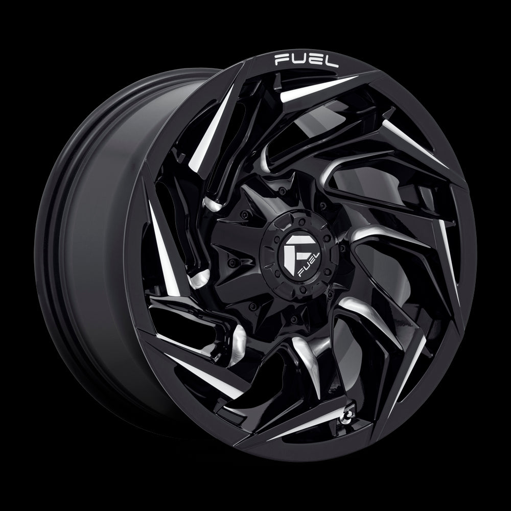 20X10 Fuel D753 REACTION Gloss Black Milled 8X170 ET-18 wheel/rim