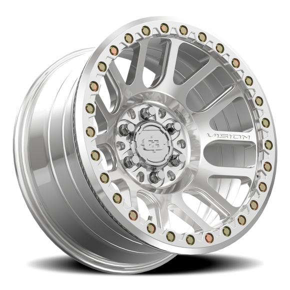18X9 Vision 111 Nemesis Polished Wheel 6x139.7 6x5.5 ET-12 CB108