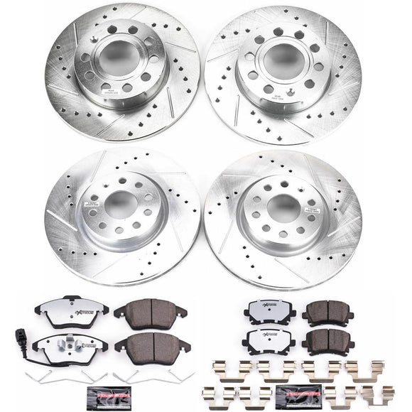 PowerStop Z26 Street Performance Ceramic Brake Pad and Drilled & Slotted Rotor K